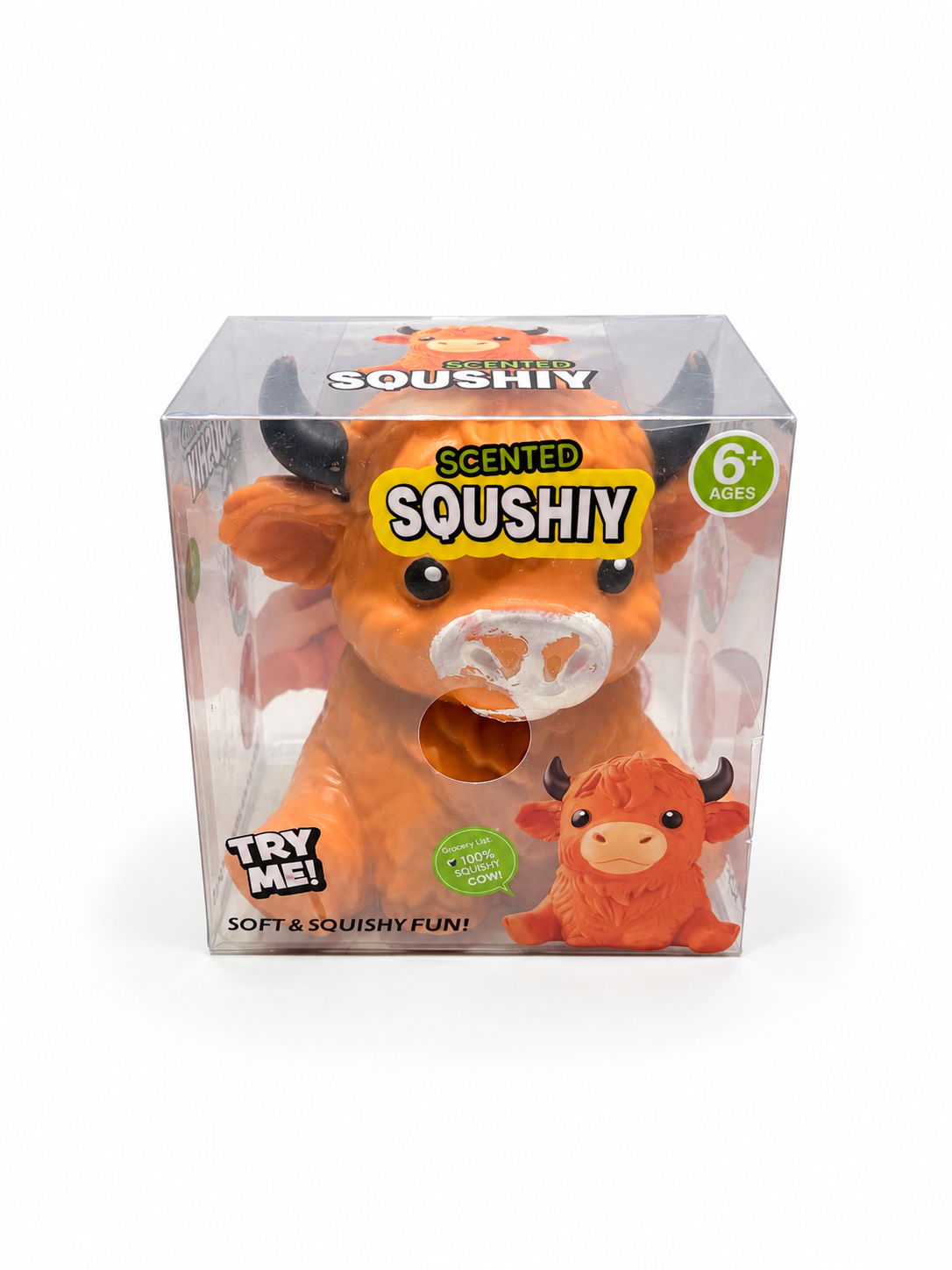 Jumbo Highland Cow Squishy – Giant Soft & Satisfying Sensory Toy