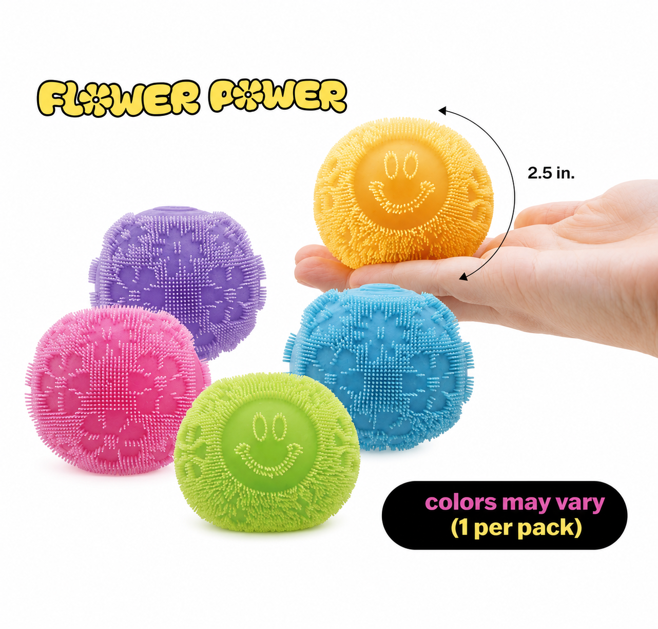 NeeDoh Fuzz Ball - Flower Power