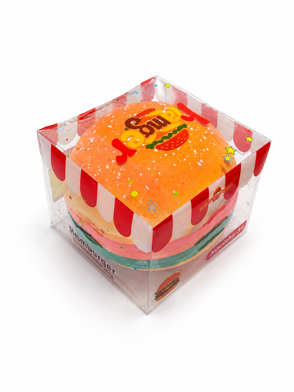 Jumbo Hamburger Squishy – Giant Soft & Satisfying Sensory Toy
