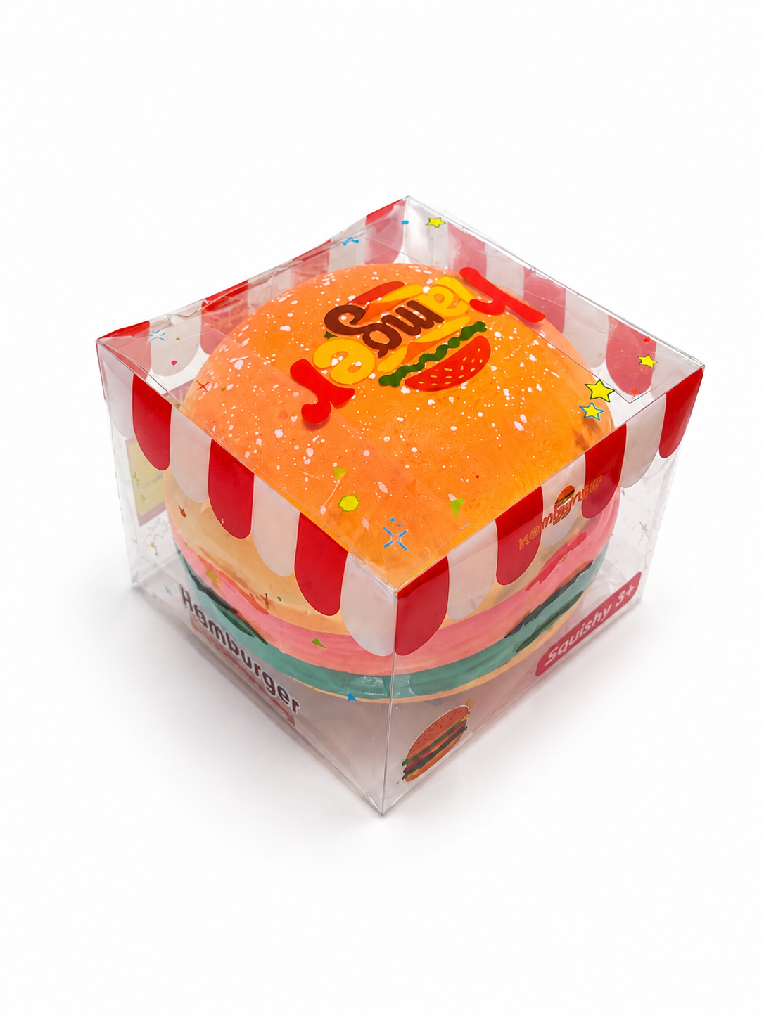 Jumbo Hamburger Squishy – Giant Soft & Satisfying Sensory Toy