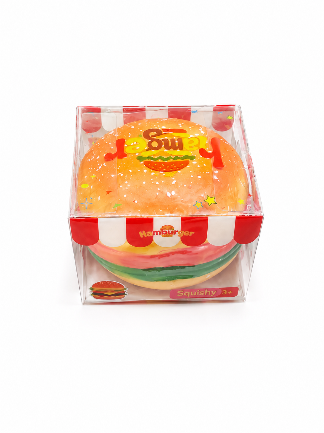 Jumbo Hamburger Squishy – Giant Soft & Satisfying Sensory Toy