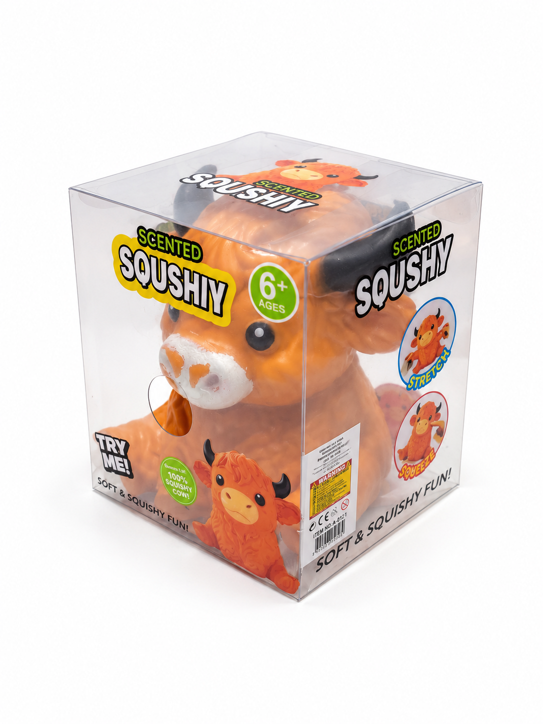Jumbo Highland Cow Squishy – Giant Soft & Satisfying Sensory Toy