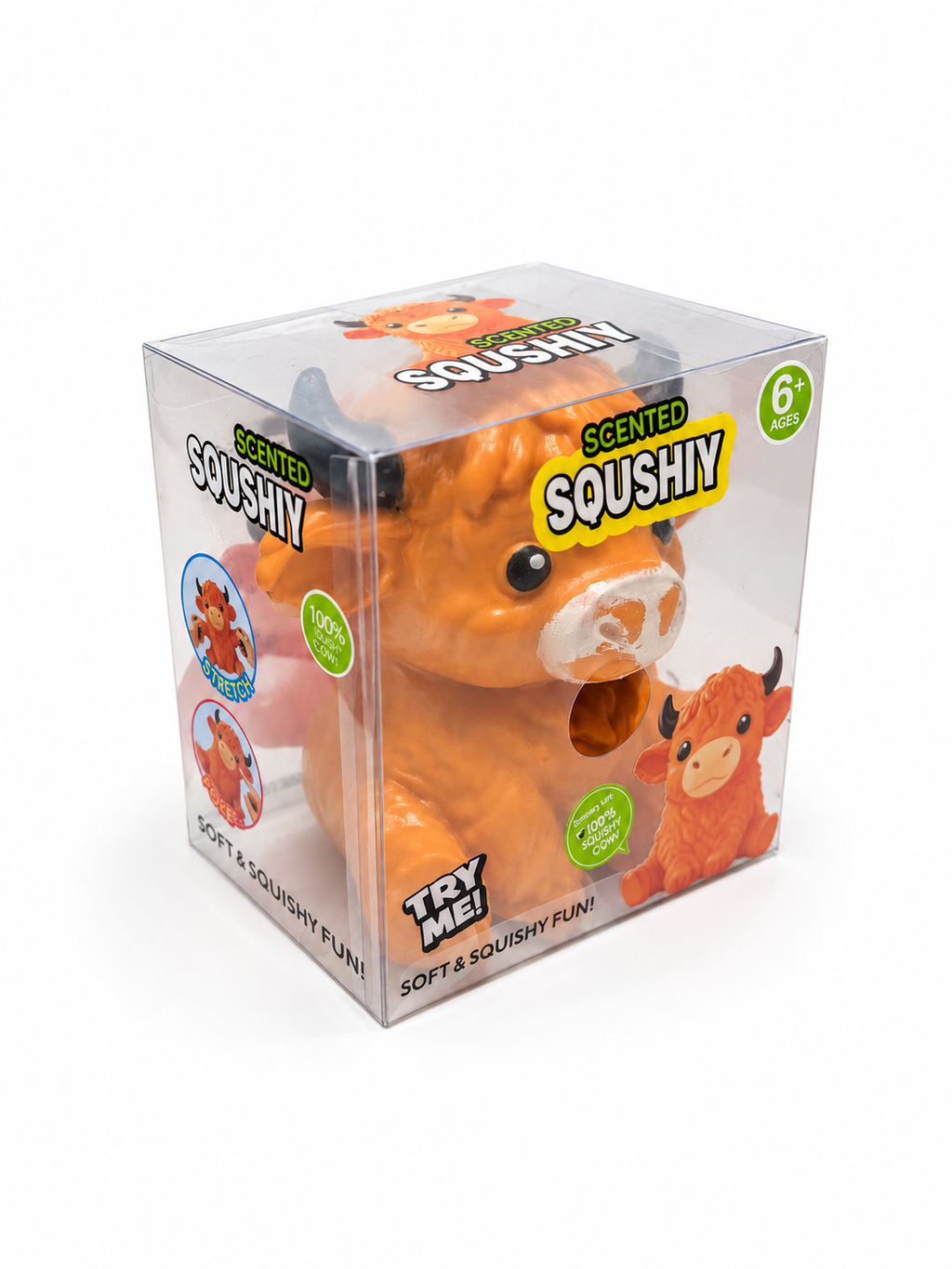 Jumbo Highland Cow Squishy – Giant Soft & Satisfying Sensory Toy