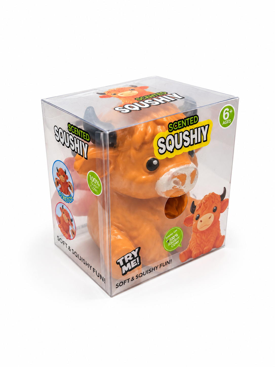 Jumbo Highland Cow Squishy – Giant Soft & Satisfying Sensory Toy