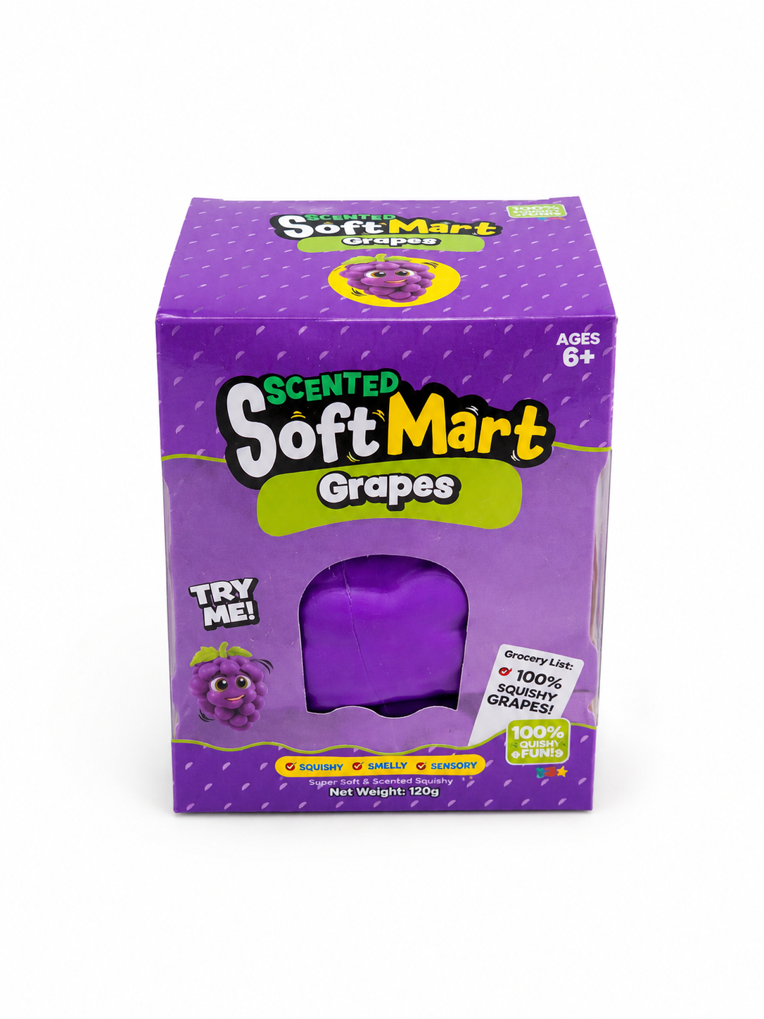 Jumbo Grape Squishy – Giant Soft & Satisfying Sensory Toy
