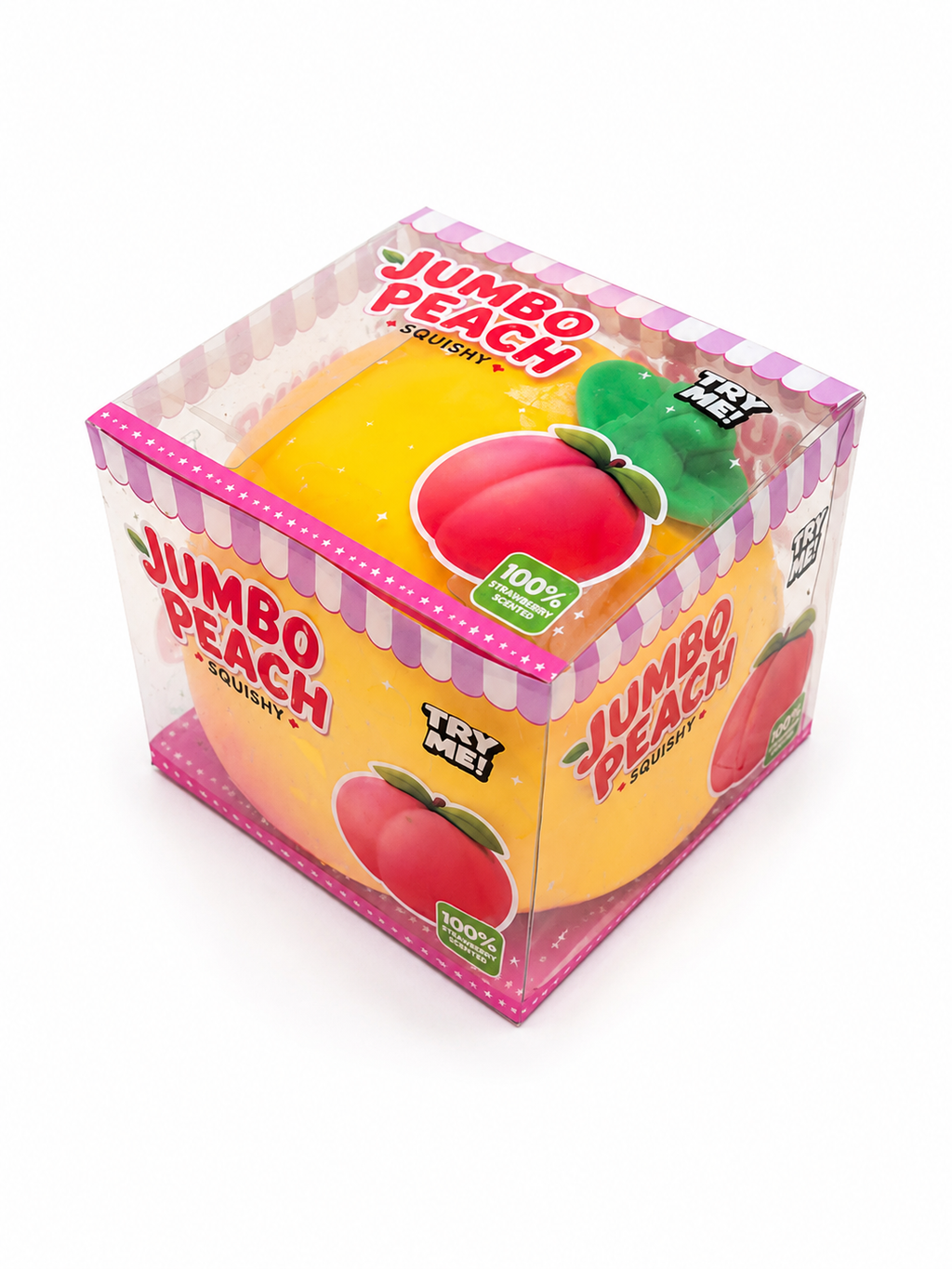 Jumbo Peach Squishy – Giant Soft & Satisfying Sensory Toy