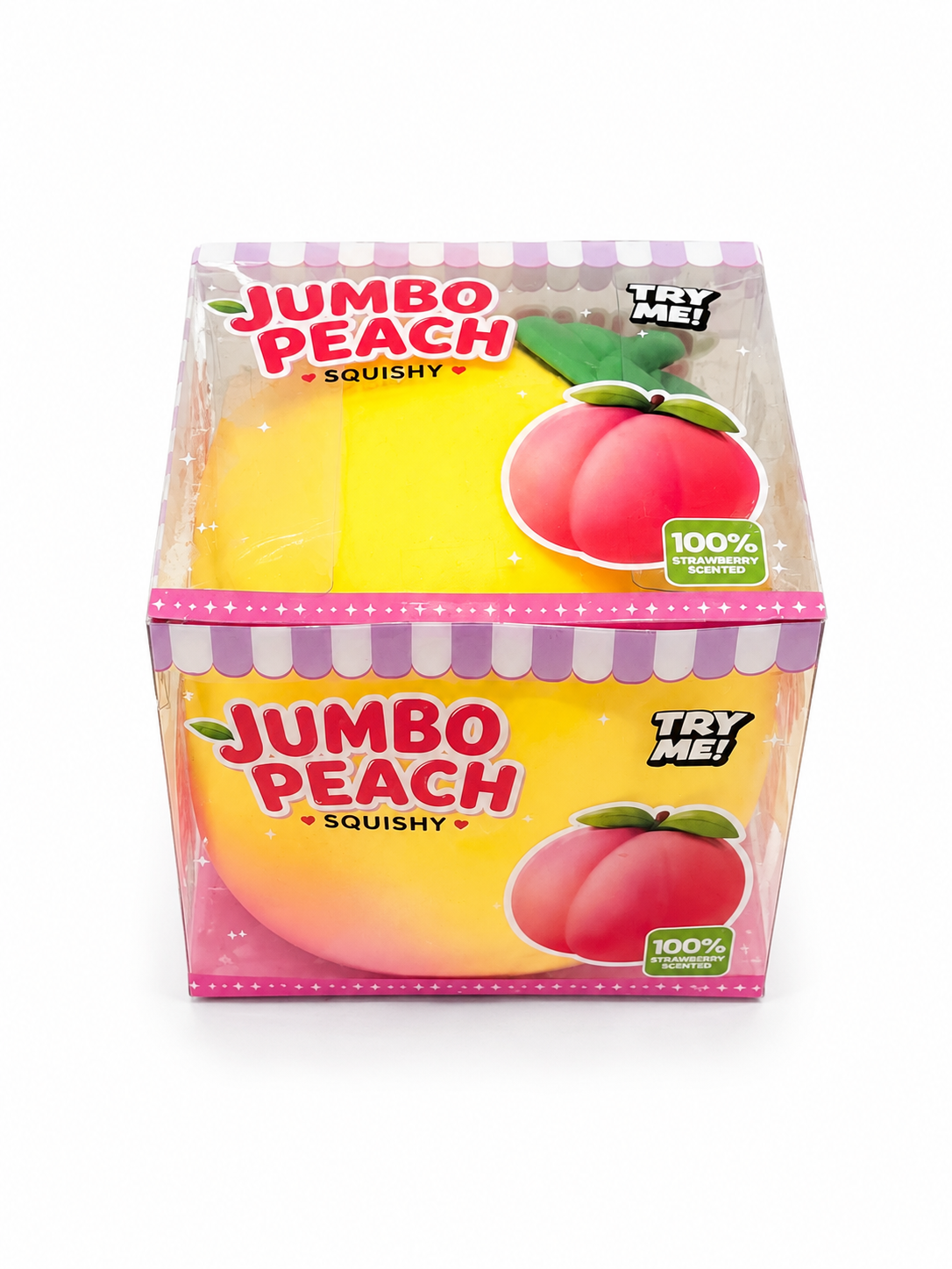 Jumbo Peach Squishy – Giant Soft & Satisfying Sensory Toy