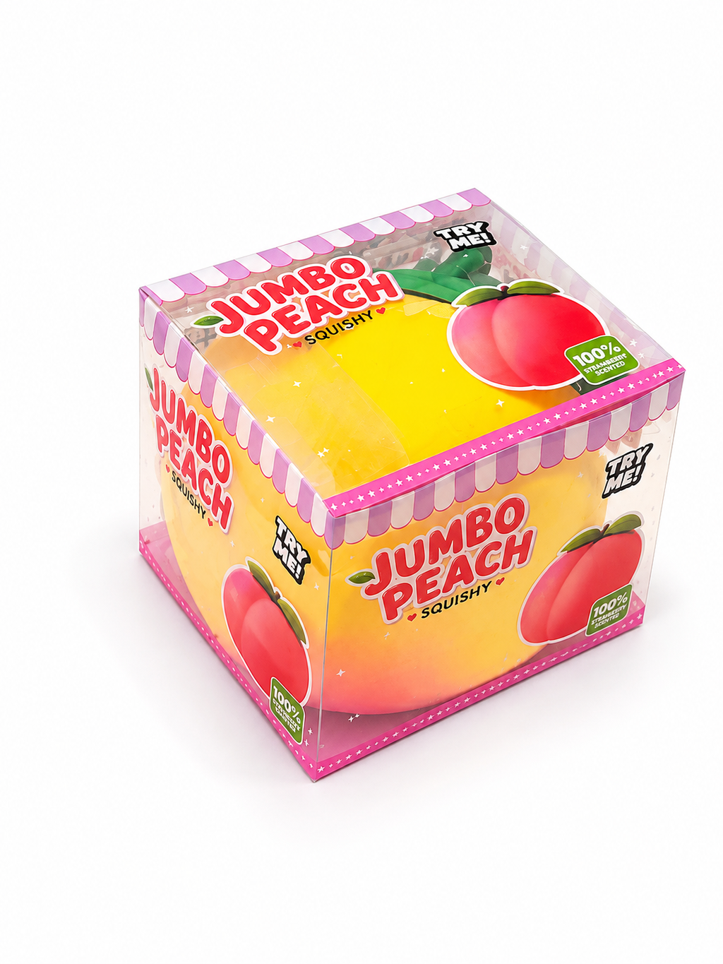 Jumbo Peach Squishy – Giant Soft & Satisfying Sensory Toy