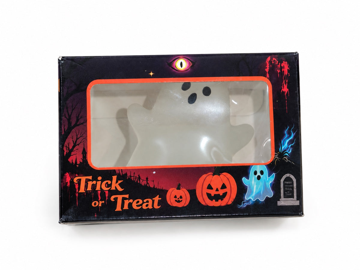 Spooky Ghost Squishy in Halloween Trick or Treat packaging