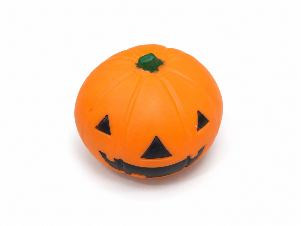 Jumbo Halloween Pumpkin Squishy angled view